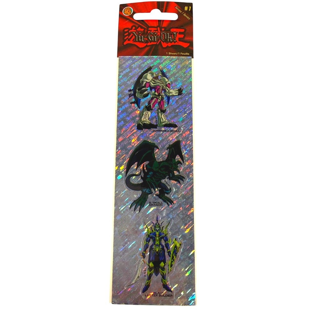 Yu-Gi-Oh Sandylion Series 1‎ Sticker Sheet Silver Holographic Vintage Y2K Anime
